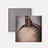 Instrument - Snaar - Een typische banjo Magneet (Voorkant / Achterkant)