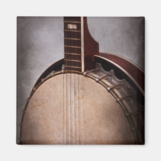 Instrument - Snaar - Een typische banjo Magneet (Voorkant)