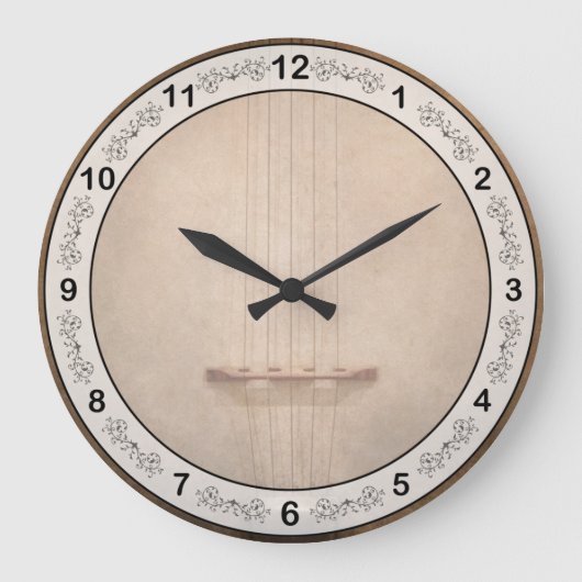 Instrument - String - I love banjo Grote Klok (Voorkant)