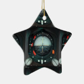 Instrument van de piloot keramisch ornament (Rechts)