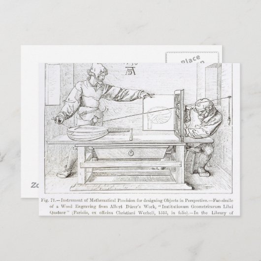 Instrument voor wiskundige precisie briefkaart (Voorkant / Achterkant)