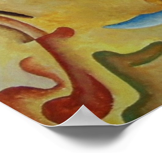 Instrumentale afdruk poster (Hoek)