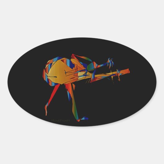 instrumentalist ovale sticker (Voorkant)