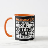 Instrumentalist Probeert Dingen Grappig Te Maken S Mok (Links)
