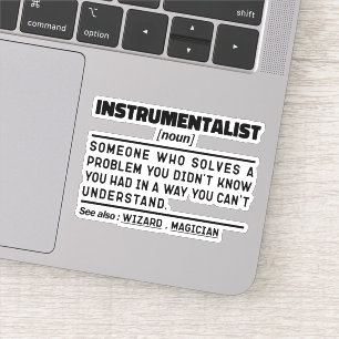 Instrumentalist zelfstandig naamwoord instrumentin sticker