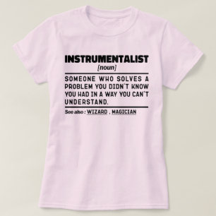 Instrumentalist zelfstandig naamwoord instrumentin t-shirt