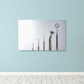 Instrumenten van de tandarts canvas afdruk (Insitu (Houten vloer))