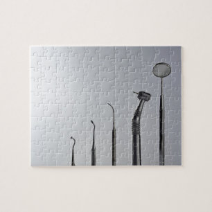 Instrumenten van de tandarts legpuzzel