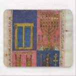 Instrumenten van de tempel muismat<br><div class="desc">Ms.OR.26 fol.26r Instruments of the Temple,  van de Hebreeuwse Bijbel in de Biblioteca Estense Universitaria,  Modena,  Italië. De Ms.OR.26 fol.26r Instruments of the Temple,  van de Hebreeuwse Bijbel werd rond de 15e eeuw gecreëerd.</div>