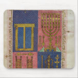 Instrumenten van de tempel muismat<br><div class="desc">Ms.OR.26 fol.26r Instruments of the Temple,  van de Hebreeuwse Bijbel in de Biblioteca Estense Universitaria,  Modena,  Italië. De Ms.OR.26 fol.26r Instruments of the Temple,  van de Hebreeuwse Bijbel werd rond de 15e eeuw gecreëerd.</div>