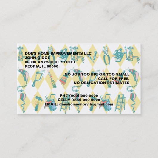 INSTRUMENTEN VAN DE VISITEKAARTJES TER VERBETERING (Voorkant)