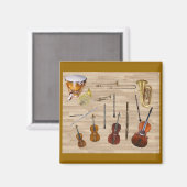 Instrumenten van het orkest magneet (Voorkant / Achterkant)