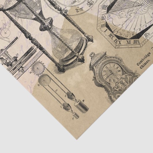 Instrumenten van het uur van steampunk tissuepapier (Detail)
