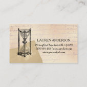 Instrumenten van het uur van steampunk  visitekaartje (Achterkant)