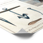  instrumenten voor de maritieme handel poster (Hoek)