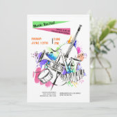 Instrumenten voor de waterverf hebben betrekking o kaart (Staand voorkant)