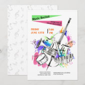 Instrumenten voor de waterverf hebben betrekking o kaart (Voorkant / Achterkant)