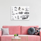 Instrumenten voor detectie en gebruik van canvas afdruk (Insitu (Woonkamer))