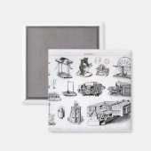 Instrumenten voor detectie en gebruik van magneet (Voorkant / Achterkant)