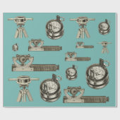 instrumenten voor landenquête cadeaupapier (Vlak)