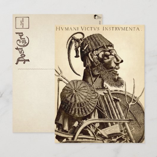 Instrumenten voor menselijke stabiliteit - landbou briefkaart (Voorkant / Achterkant)