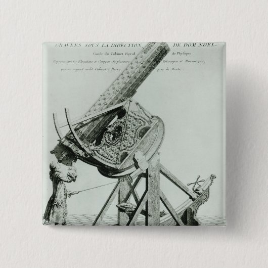 Instrumenten voor optique van Dom Noel Vierkante Button 5,1 Cm (Voorkant)