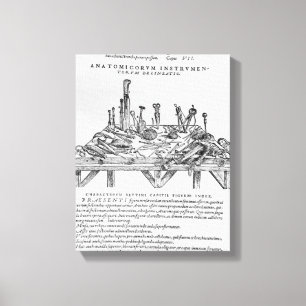 Instrumenten voor versnijding, illustratie van "De Canvas Afdruk