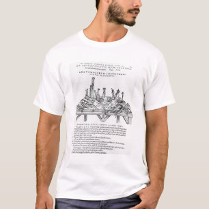 Instrumenten voor versnijding, illustratie van "De T-shirt