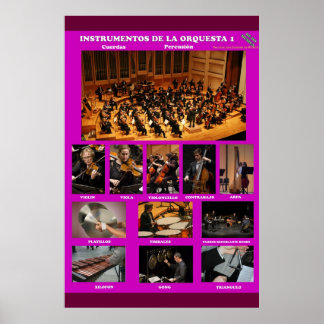 instrumentos orquesta I  Instruments Orchestra I Poster