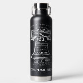 Insulated Water Bottle - Black (Personalized) Waterfles (Voorkant)