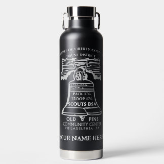 Insulated Water Bottle - Black (Personalized) Waterfles