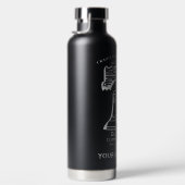 Insulated Water Bottle - Black (Personalized) Waterfles (Rechts)