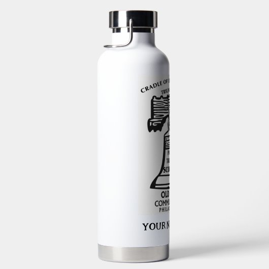 Insulated Water Bottle - White (Personalized) Waterfles (Rechts)