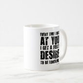 Insulerende Mok 5 - verlangen. Ongebruikelijk gesc (Voorkant rechts)