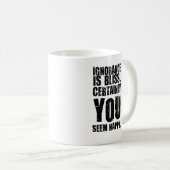 Insulerende Mok #6 - Onwetendheid. Ongebruikelijk  (Voorkant rechts)