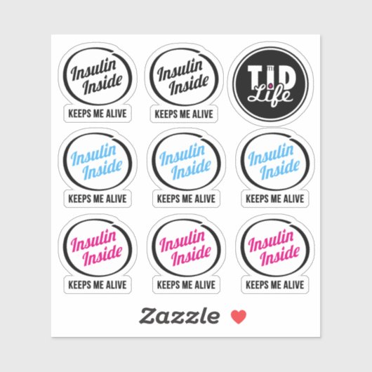Insuline in pod Stickers [Clear Vinyl] (Vel)