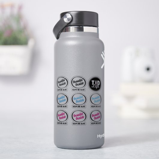 Insuline in pod Stickers [Clear Vinyl] (HydroFlask)