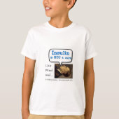 Insuline is geen geneesmiddel - luchtbel t-shirt (Voorkant)