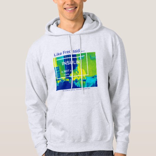 Insuline is geen remedie - thermisch hoodie (Voorkant)