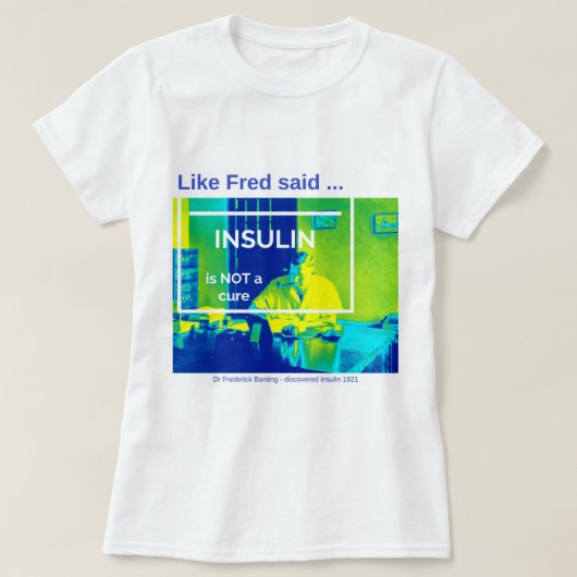 Insuline is geen remedie - thermisch t-shirt (Design voorkant)
