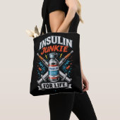 Insuline Junkie Voor Het Leven Tote Bag (Dichtbij)
