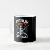 Insulineverslaafde voor het Leven Koffiemok (Voorkant links)