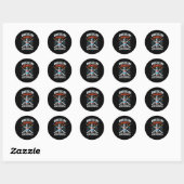 Insulineverslaafde voor het Leven Ronde Sticker (Vel)