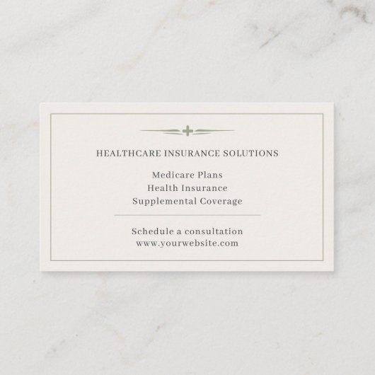Insurance Advisor Visitekaartje (Achterkant)