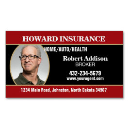 Insurance Agent or Any Company Magnetisch Visitekaartje