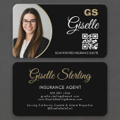 Insurance Agent Photo QR Code  Visitekaartje