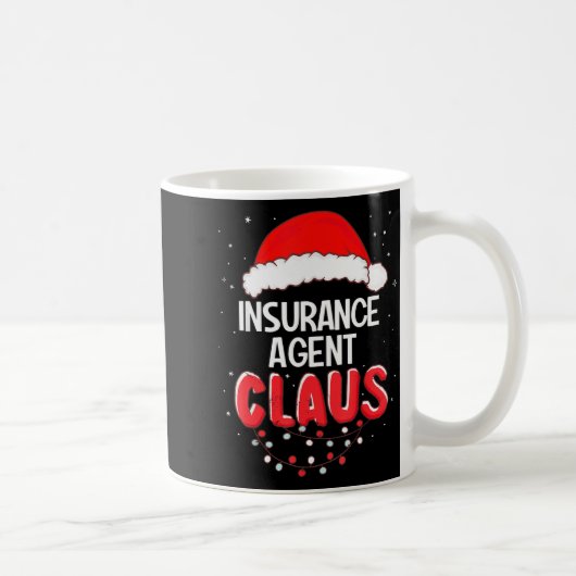 Insurance Agent Santa Claus Christmas Matching Cos Koffiemok (Rechts)