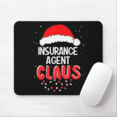 Insurance Agent Santa Claus Christmas Matching Cos Muismat (Met muis)