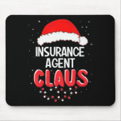 Insurance Agent Santa Claus Christmas Matching Cos Muismat (Voorkant)