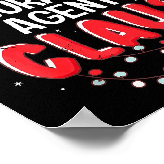 Insurance Agent Santa Claus Christmas Matching Cos Poster (Hoek)